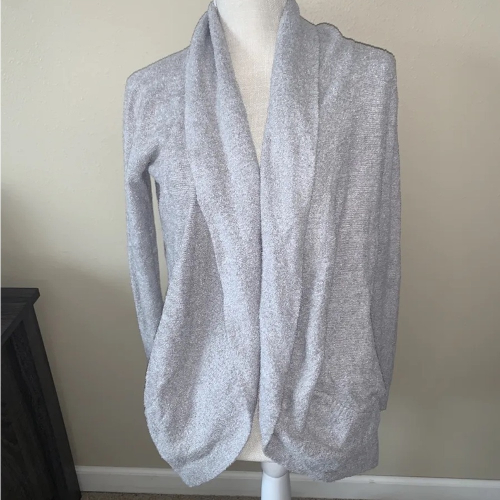 barefoot dreams cardigan cozy chic lite size xs/s Gray